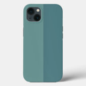 Maßgeschneidertes Zwei-Tonen-Blau Case-Mate iPhone Hülle (Rückseite)