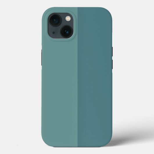 Maßgeschneidertes Zwei-Tonen-Blau Case-Mate iPhone Hülle (Rückseite)