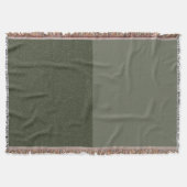 Maßgeschneidertes zweiteiliges Moosgrün getexturie Decke (Vorderseite)