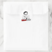 Masshole.png Runder Aufkleber (Tasche)