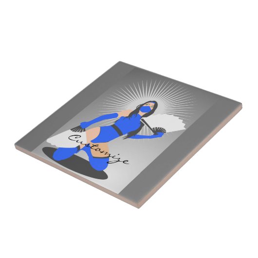 Massierte Kriegerprinzessin Thunder_Cove Fliese (Seite)