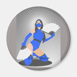 Massierte Kriegerprinzessin Thunder_Cove Magnet