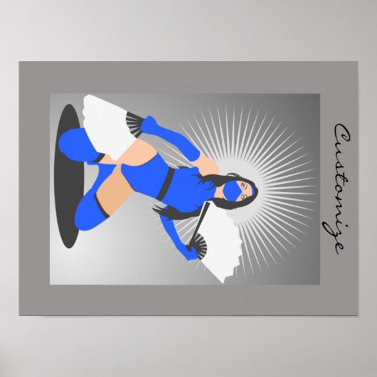 Massierte Kriegerprinzessin Thunder_Cove Poster (Vorne)