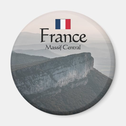 Massif Central Souvenir Magnet (Vorne)