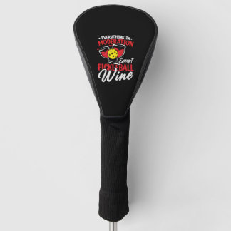 Mäßig Pickleball Wein Trinkstolz Golf Headcover