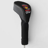 Mäßig Pickleball Wein Trinkstolz Golf Headcover (angewinkelt)