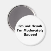 Mäßig sauced Magnet (Vorderseite/Rückseite)