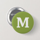 Mäßige Limettengrün, Solid-Farbe Button (Vorne & Hinten)