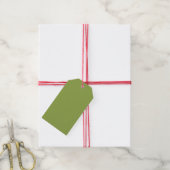 Mäßige Limettengrün, Solid-Farbe Geschenkanhänger (Mit Garn)