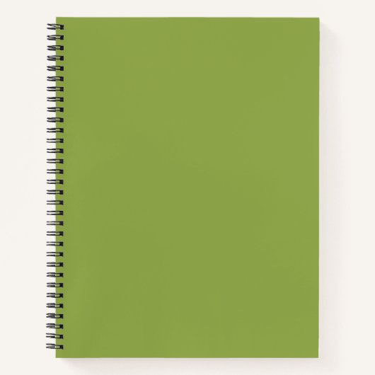 Mäßige Limettengrün, Solid-Farbe Notizblock (Vorderseite)