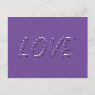 Mäßiges Schwarz-Weiß-Poppen-Liebe-Wort Postkarte