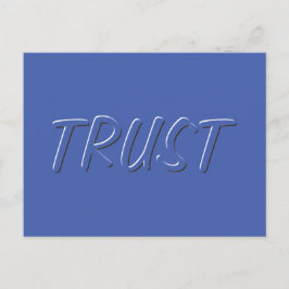 Mäßiges Schwarz-Weiß-Poppen-Vertrauenswort Postkarte