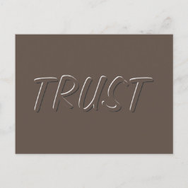 Mäßiges Schwarz-Weiß-Poppen-Vertrauenswort Postkarte