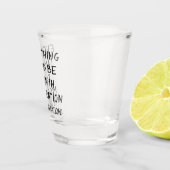 Mäßigung | Adult Beverage Spaß Brush Quote Schnapsglas (Rechts)