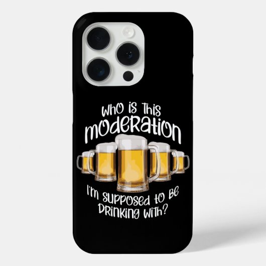 Mäßigung (im Trinken) Case-Mate iPhone Hülle (Rückseite)