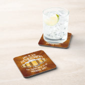 Mäßigung (im Trinken) Getränkeuntersetzer (Rechte Seite)