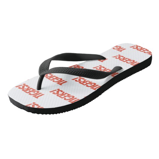 Massillon, Ohio Tigers Flip Flops Badesandalen (Schrägansicht)