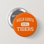 Massillon Washington - Tiger - hoch - Massillon Button (Vorne & Hinten)