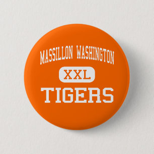 Massillon Washington - Tiger - hoch - Massillon Button