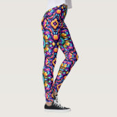 MASSIV HELLES DESIGN ~ Lila Orange ~  Leggings (Rechts)