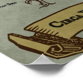 Massive 40 x 30 Zoll Braunhaven Poster Map (Ecke)