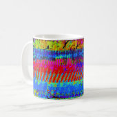 "Massive Capital V2" abstrakter Kaffeebecher Kaffeetasse (Vorderseite Links)