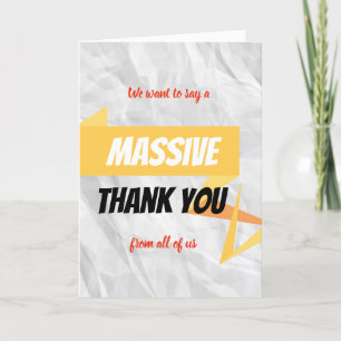 Massive Dankkarte Dankeskarte