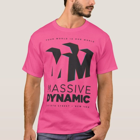 Massive Dynamik (schwarze Version) T-Shirt (Vorderseite)