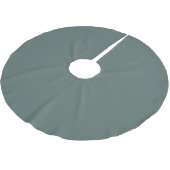 Massive Farbe Cool Neutral Grüne Untertone 2026 CO Polyester Weihnachtsbaumdecke (Schrägansicht)