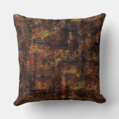 Massive Flecken und braun auf einem Minzgrün Kissen (Rückseite)