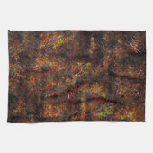 Massive Flecken und hellbraun auf einem Pfeffermin Geschirrtuch (Horizontal)