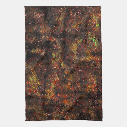 Massive Flecken und hellbraun auf einem Pfeffermin Geschirrtuch (Vertikal)