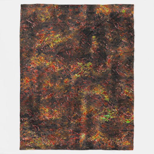 Massive Flecken und hellbraune und korallenfarbene Fleecedecke (Vorderseite)