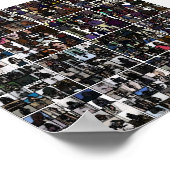 Massive gesichtslose Collage Poster (Ecke)