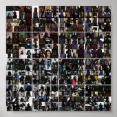 Massive gesichtslose Collage Poster (Vorne)