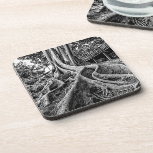 Massive Gummiwurzeln Untersetzer (Linke Seite)