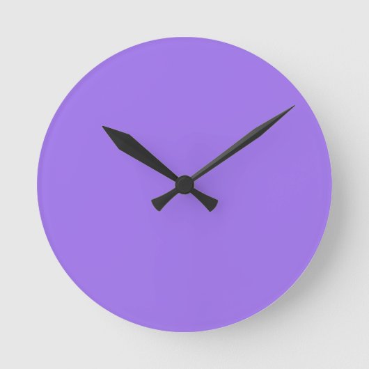 Massive Leuchtend Lavendel Violette Wanduhr (Vorderseite)