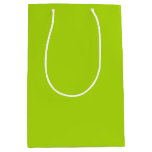 Massive Limettengrün-Farbe Mittlere Geschenktüte