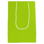 Massive Limettengrün-Farbe Mittlere Geschenktüte (Rückseite)