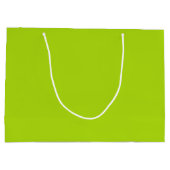 Massive Limettengrüne Farbe Große Geschenktüte (Rückseite)