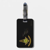 Massive Sonne Gepäckanhänger (Rückseite vertikal)