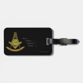 Massive Sonne Gepäckanhänger (Rückseite horizontal)