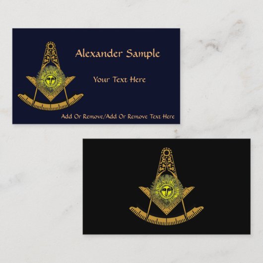 Massive Sonne Visitenkarte (Vorne/Hinten)