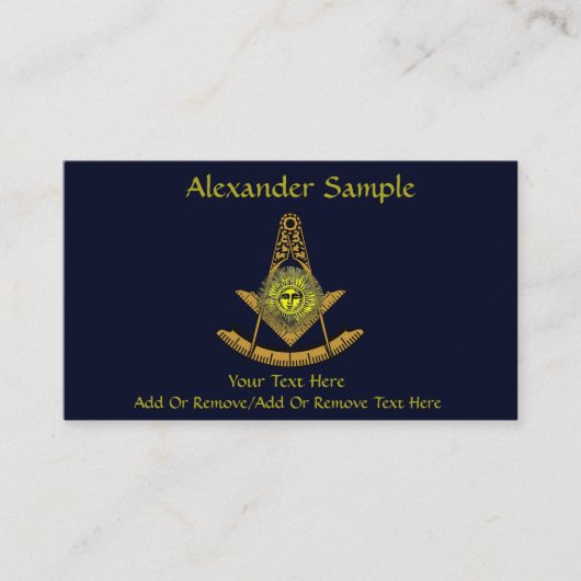 Massive Sonne Visitenkarte (Vorderseite)