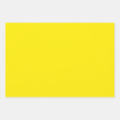 Massive Sonnengelb-Farbe Geschenkpapier Set (Vorderseite 2)