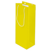 Massive Sonnengelb-Farbe Geschenktüte Für Weinflaschen (Vorderseite Schrägansicht)