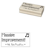 "Massive Verbesserung!" + Tutor-Name Rubber-Briefm Gummistempel (Stempel)
