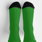 massive Waldgrün - Monogramm hinzufügen Socken (Oben)