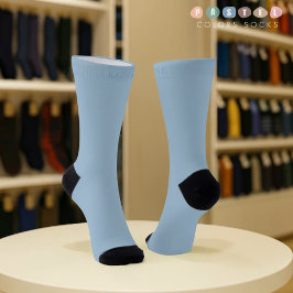 Massive weiche Himmelslicht Pastell Babyblau Farbe Socken