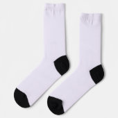 Massive weiche Licht Pastell-Lavendel-Purpur-Farbe Socken (Linkes Detail)